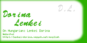 dorina lenkei business card